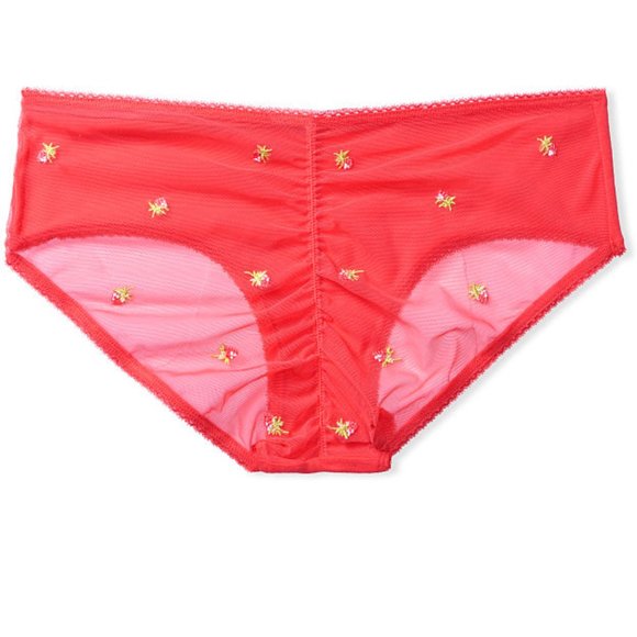 Last Pair! VS XS 🍓Strawberries🍓Embroidered Hiphugger NWT Adorable Strawberries - Picture 10 of 15